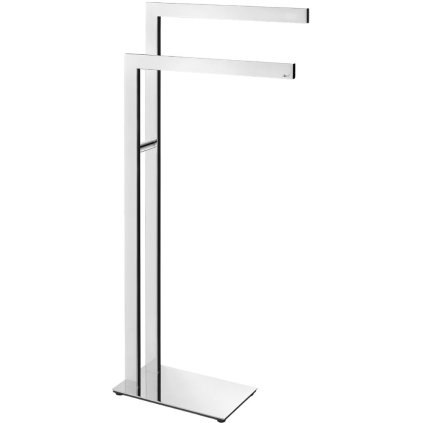 Pastatoma rankšluosčių kabykla LINEA 80 cm, dviguba, poliruota, nerūdijantis plienas, Zack