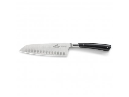 Santoku peilis EDONIST 18 cm, nerūdijančio plieno kniedės, juodos spalvos, Lion Sabatier