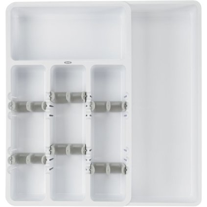 Stalo įrankių dėklas GOOD GRIPS 40 cm, baltos spalvos, plastikinis, OXO