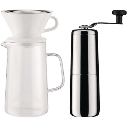 Lėtaeigis lašelinis kavinukas SLOW COFFEE, su kavamalė, Alessi