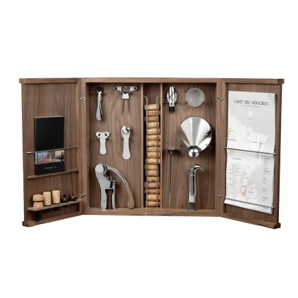 Vyno aksesuarų rinkinys CABINET D'OENO-CURIOSITÉS, 16 vnt. rinkinys, L'Atelier du Vin