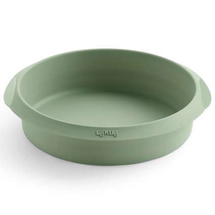Konvekcinės gruzdintuvės forma 20 cm, žalios spalvos, silikonas, Lékué