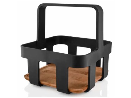 Serviravimo krepšelis NORDIC KITCHEN 18 cm, juodos spalvos, plastikas/ bambukas, Eva Solo