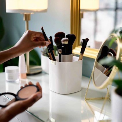 Kosmetikos tvarkyklė VIVA 75008 14 cm, kreminės spalvos, plastikas, Joseph Joseph