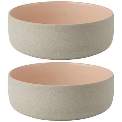 Pietų dubenėlių EMMA 13,5 cm, 2 vnt. rinkinys, rožinės spalvos, akmens masė, Stelton