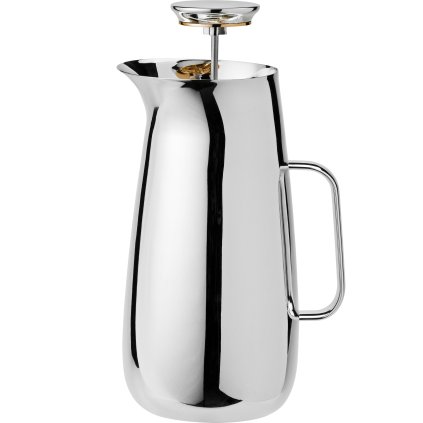 Prancūziškas arbatinukas NORMAN FOSTER 1 l, sidabro spalvos, nerūdijantis plienas, Stelton