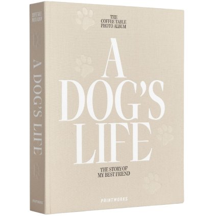 Nuotraukų albumas A DOG´S LIFE, smėlio spalvos, Printworks