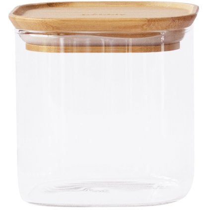 Maisto laikymo indas PKV-005 800 ml, stiklas/ bambukas, Pebbly