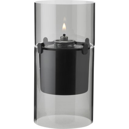 Aliejinė lempa LUCIE 17,5 cm, dūminio stiklo, Stelton