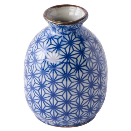 Sakė butelis STARBURST, mėlyna, keramika, MIJ