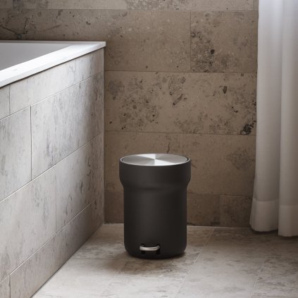 Vonios kambario šiukšliadėžė CITADEL 5 l, juoda, plastikas / nerūdijantis plienas, Eva Solo