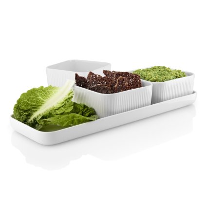 Užkandos rinkinys LEGIO NOVA 37 cm, balta, porcelianas, Eva Solo