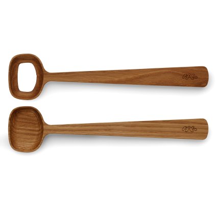 Salotų šaukštų rinkinys HAMMERSHOI 27 cm, 2 vnt. rinkinys, mediena, Kähler