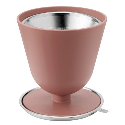 Lėtaeigis lašelinis kavinukas LĖTAS 12 cm, terakota, plastikas / nerūdijantis plienas, RIG-TIG