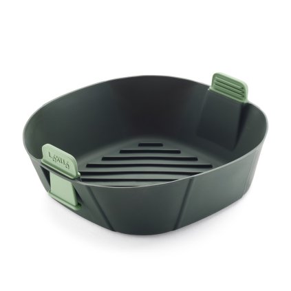 221702 kosik do horkovzdusne fritezy 22 x 22 cm zelena silikon lekue