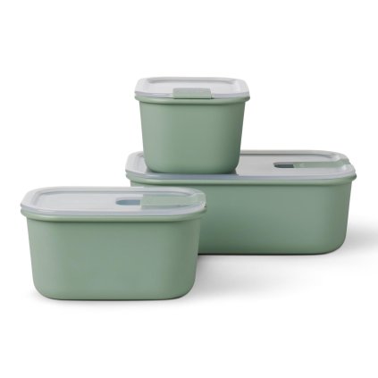 Maisto laikymo indas EASYCLIP, 3 vnt. rinkinys, šiaurinis šalavijas, plastikas, Mepal
