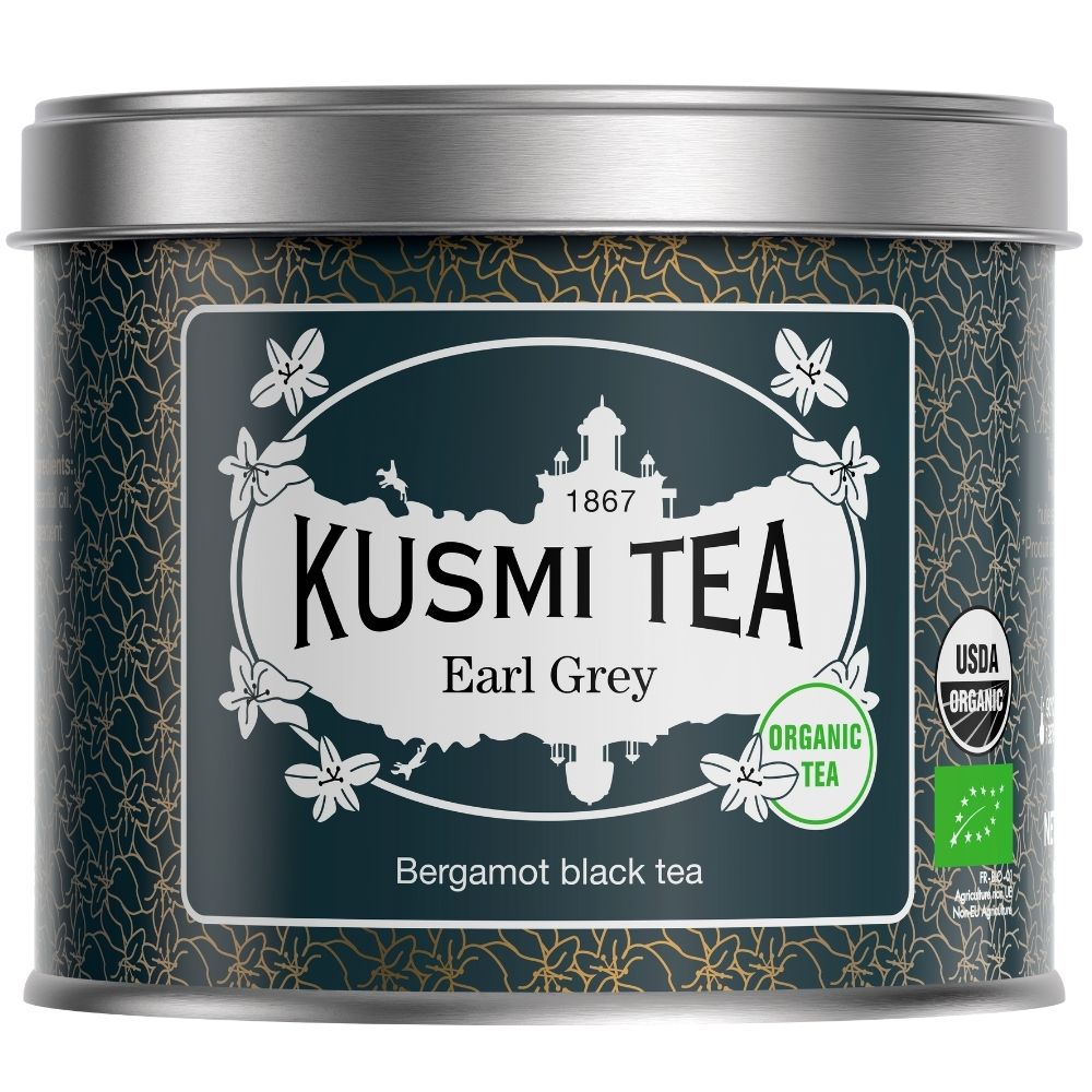 Juodoji arbata EARL GREY, 100 g birių arbatos lapų skardinė, Kusmi Tea