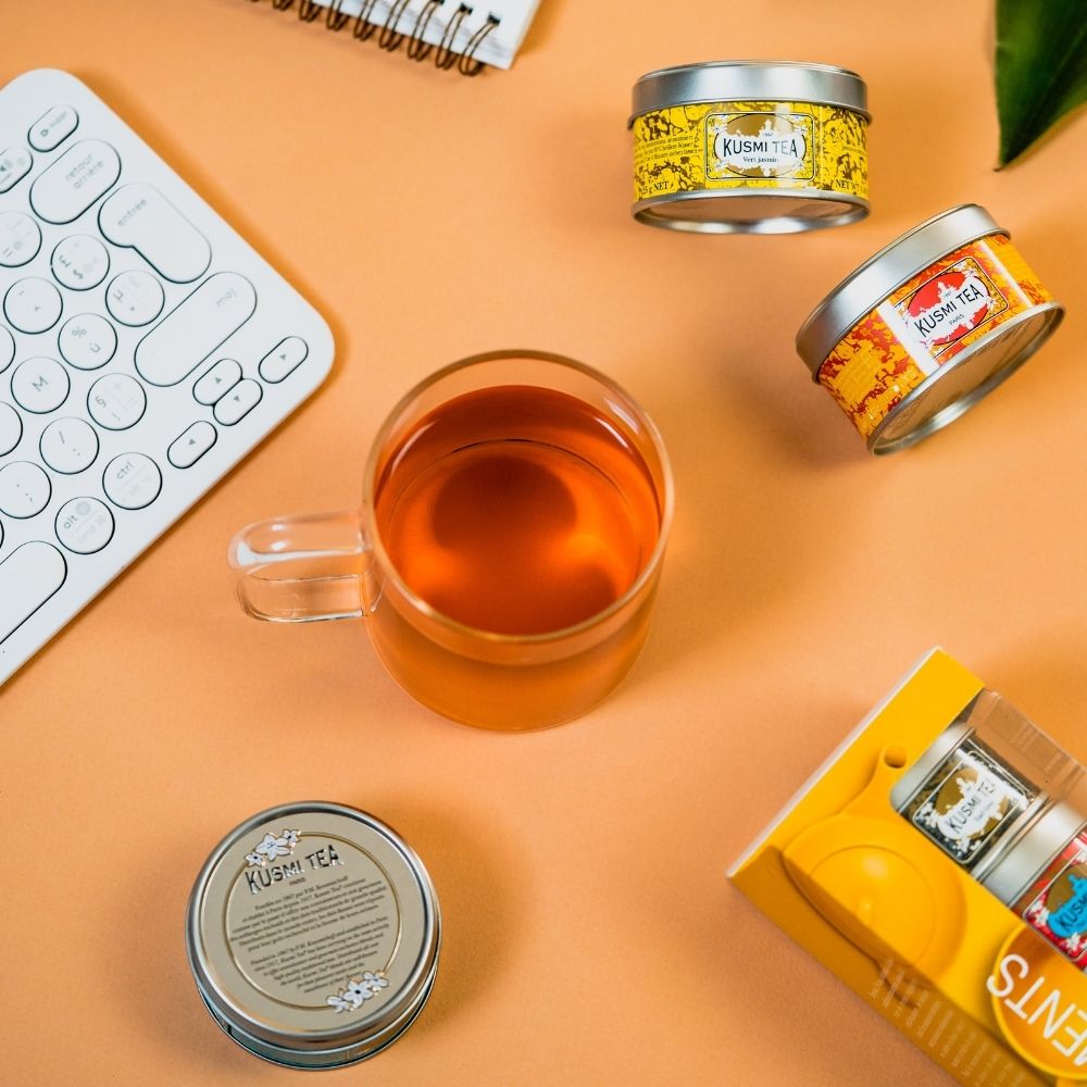 Arbatos rinkinys TEA MOMENTS, 5 vnt. arbatos skardinių rinkinys po 25 g, Kusmi Tea