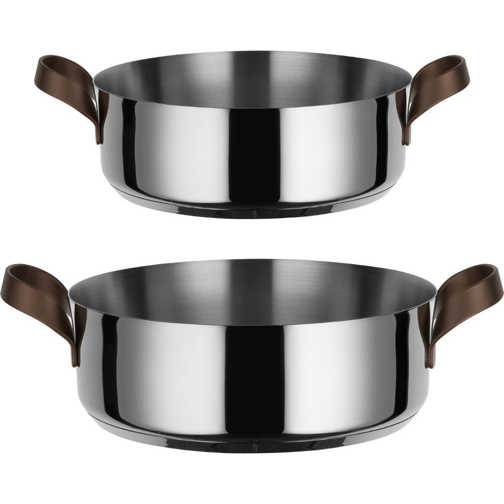 Žemas puodas EDO 28 cm, nerūdijantis plienas, Alessi