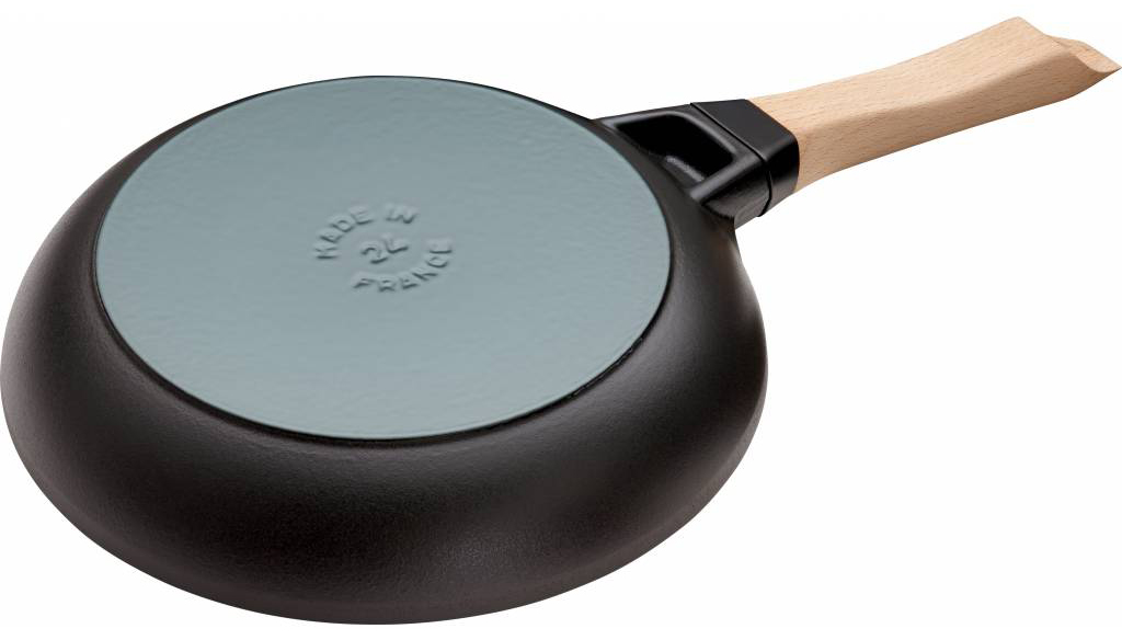 Keptuvė 28 cm, medinė rankena, ketaus, Staub