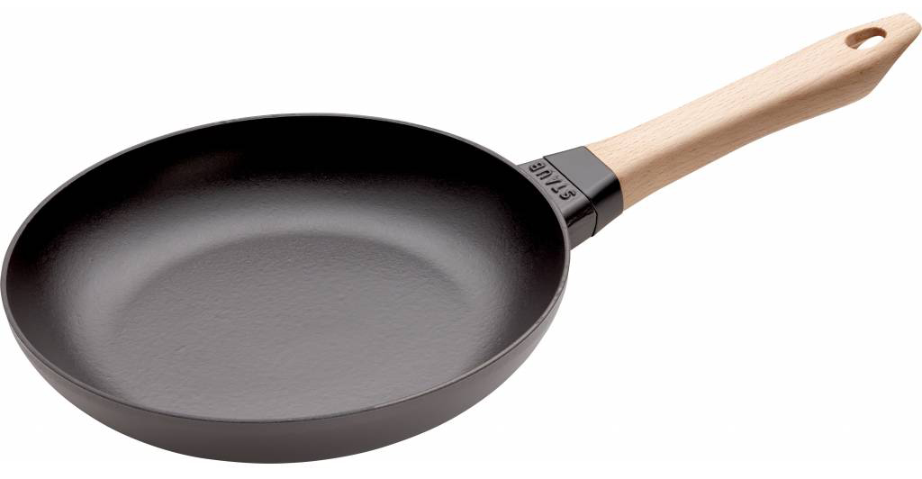 Keptuvė 28 cm, medinė rankena, ketaus, Staub