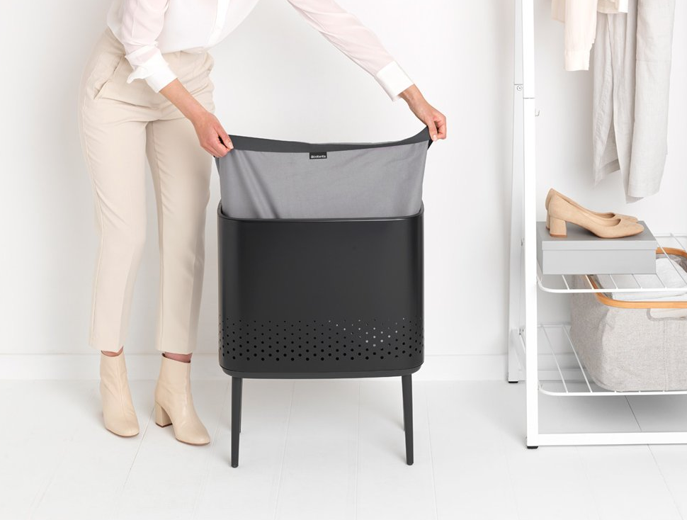 Skalbinių dėžė BO 60 l, juoda, Brabantia