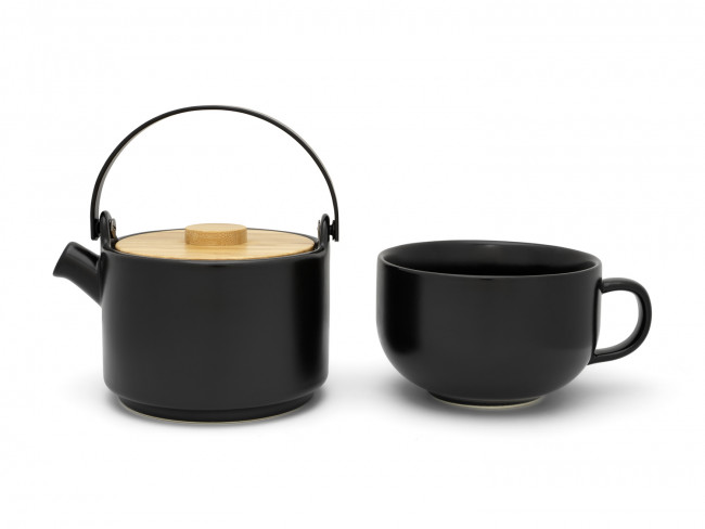 Arbatinukas UMEA TEA FOR ONE 500 ml, juodos spalvos, Bredemeijer