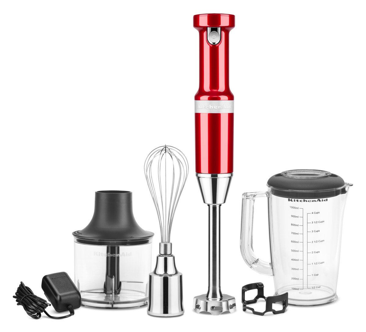 Rankinis trintuvas ARTISAN 5KHBBV83ECA, belaidis, raudonas metalinis, KitchenAid