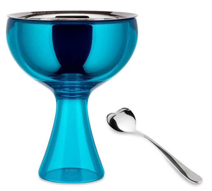 Indas ledams BIG LOVE, su šaukštu, mėlynas, Alessi