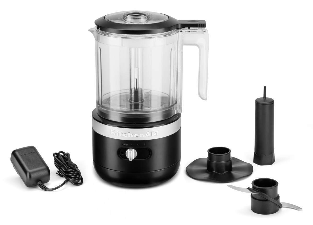 Elektrinis maisto smulkintuvas 5KFCB519, belaidis, matinės juodos spalvos, KitchenAid