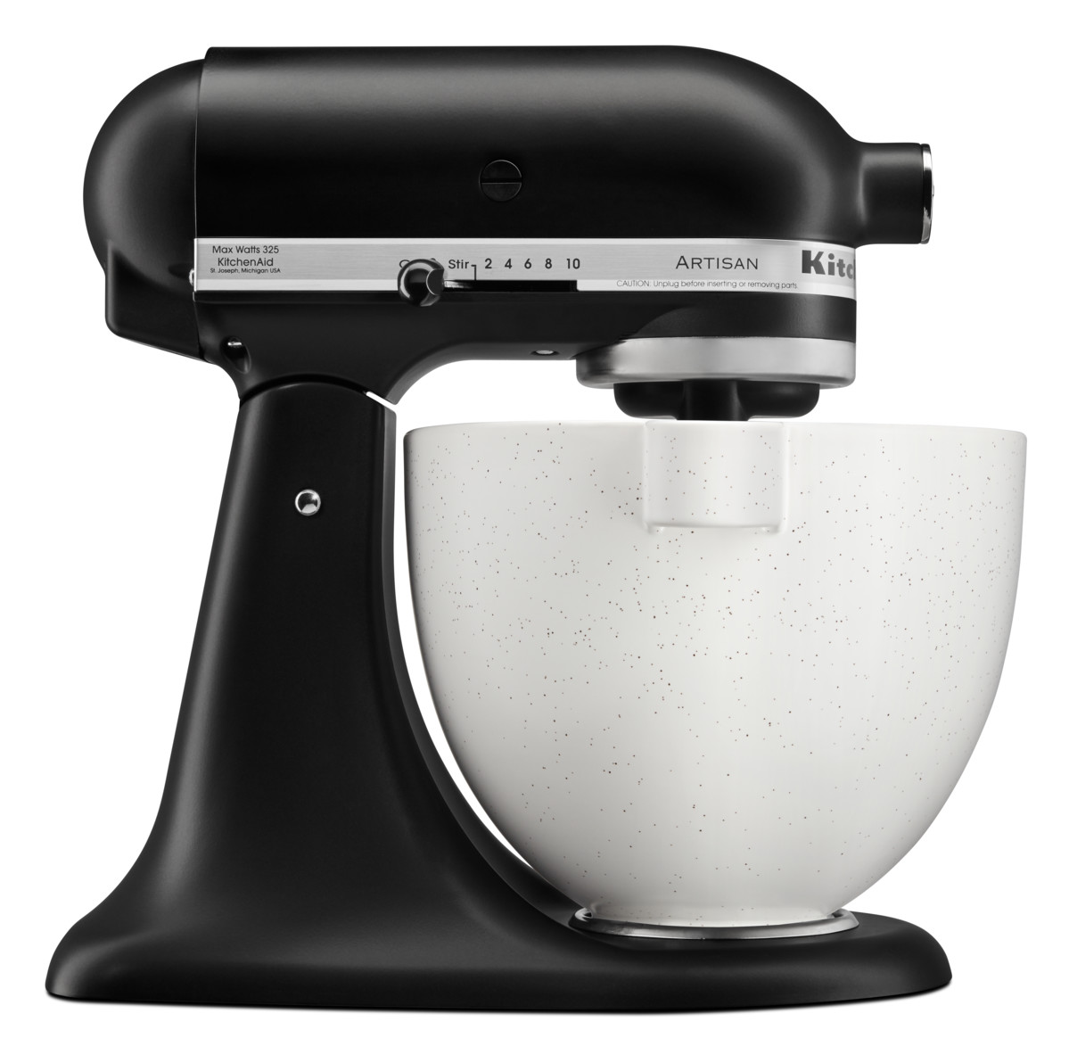 Mikserio su stovu indas 5KSM2CB5PSS 4,83 l, baltos spalvos, keramika, KitchenAid