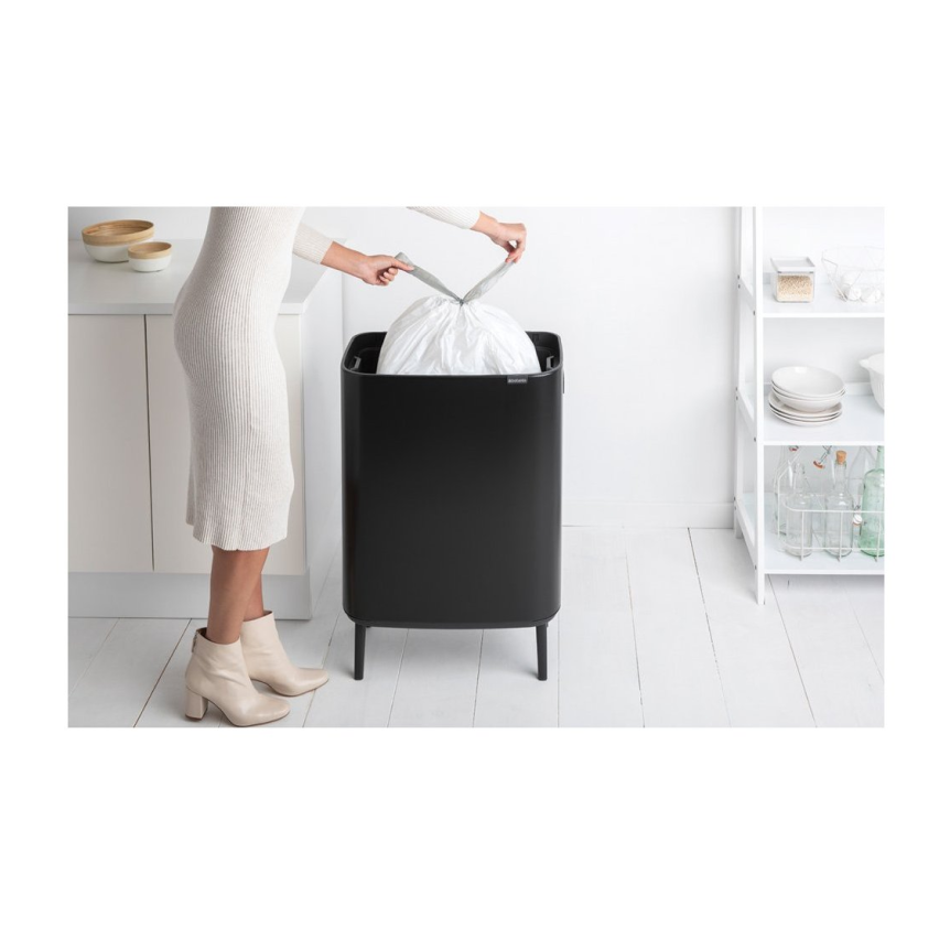 Sensorinė šiukšliadėžė BO HI 60 l, juoda, Brabantia