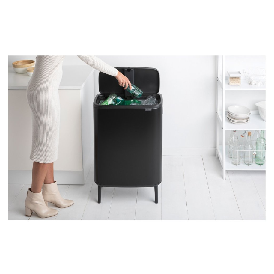Sensorinė šiukšliadėžė BO HI 60 l, juoda, Brabantia