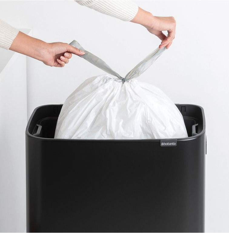 Sensorinė šiukšliadėžė BO HI 60 l, juoda, Brabantia