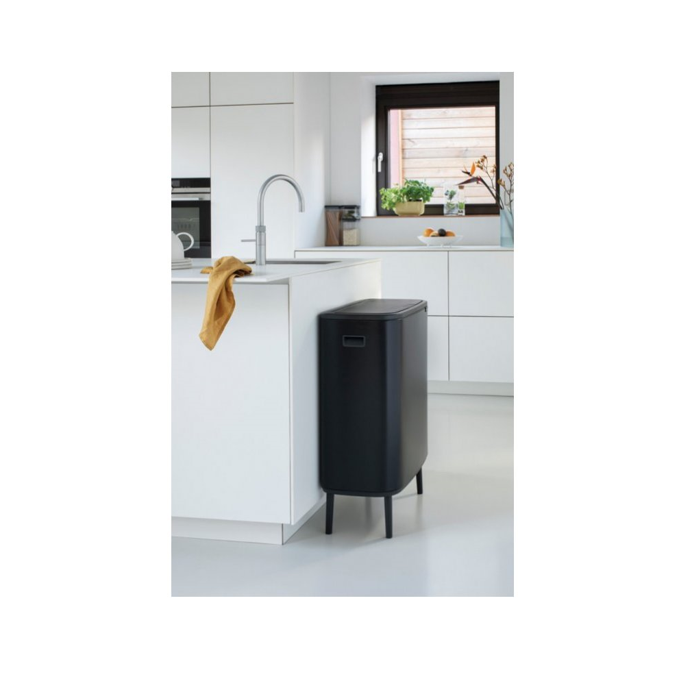 Sensorinė šiukšliadėžė BO HI 60 l, juoda, Brabantia
