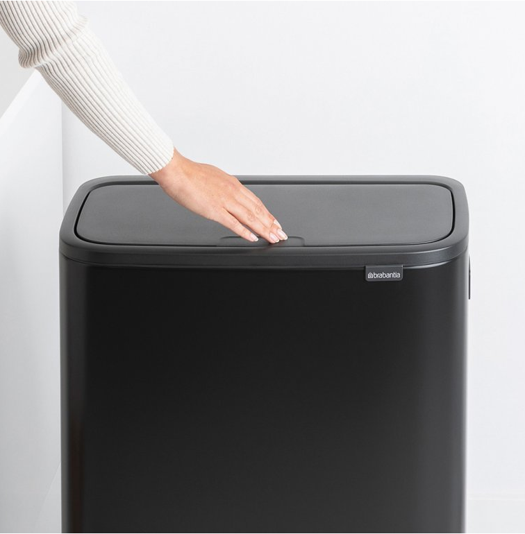 Sensorinė šiukšliadėžė BO HI 60 l, juoda, Brabantia