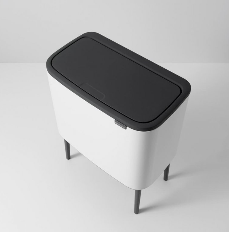 Sensorinė šiukšliadėžė BO 11 + 23 l, balta, Brabantia