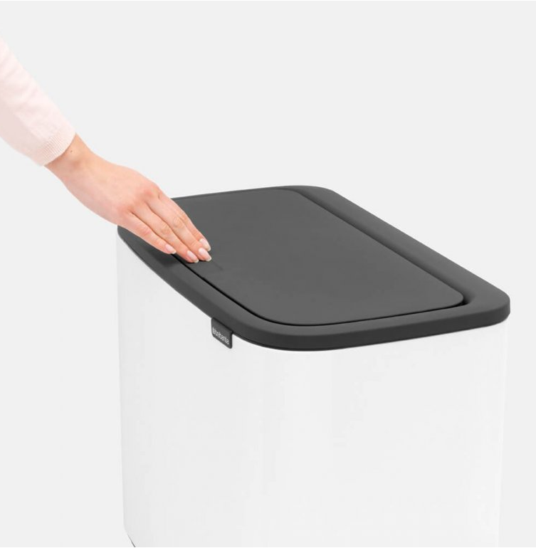 Sensorinė šiukšliadėžė BO 11 + 23 l, balta, Brabantia