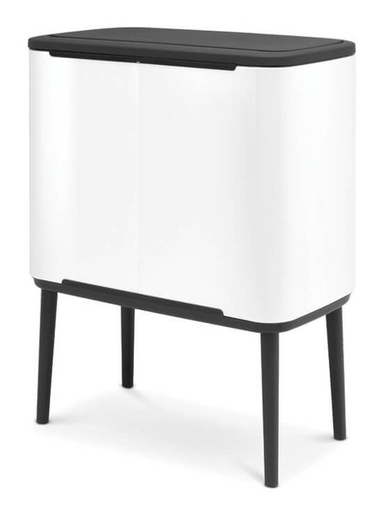 Sensorinė šiukšliadėžė BO 11 + 23 l, balta, Brabantia