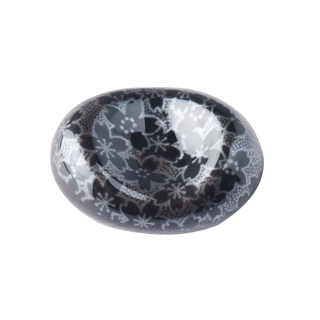 Valgymo lazdelės akmenukas BLACK SAKURA, porcelianas, MIJ