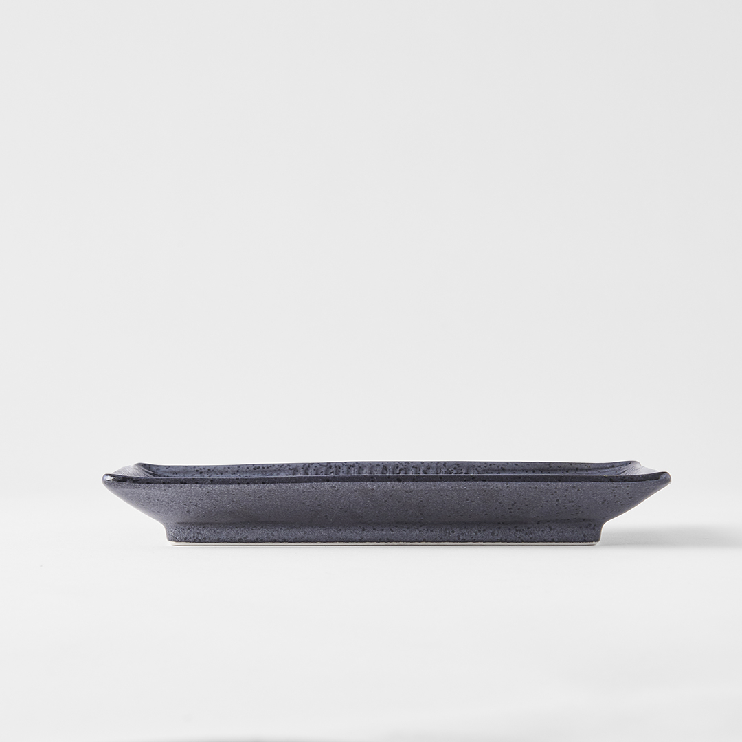 Sušio ir sašimio lėkštė LINES 21 x 13 cm, juoda, MIJ