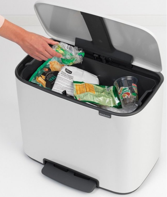 Šiukšliadėžė su pedalu BO 36 l, balta, Brabantia