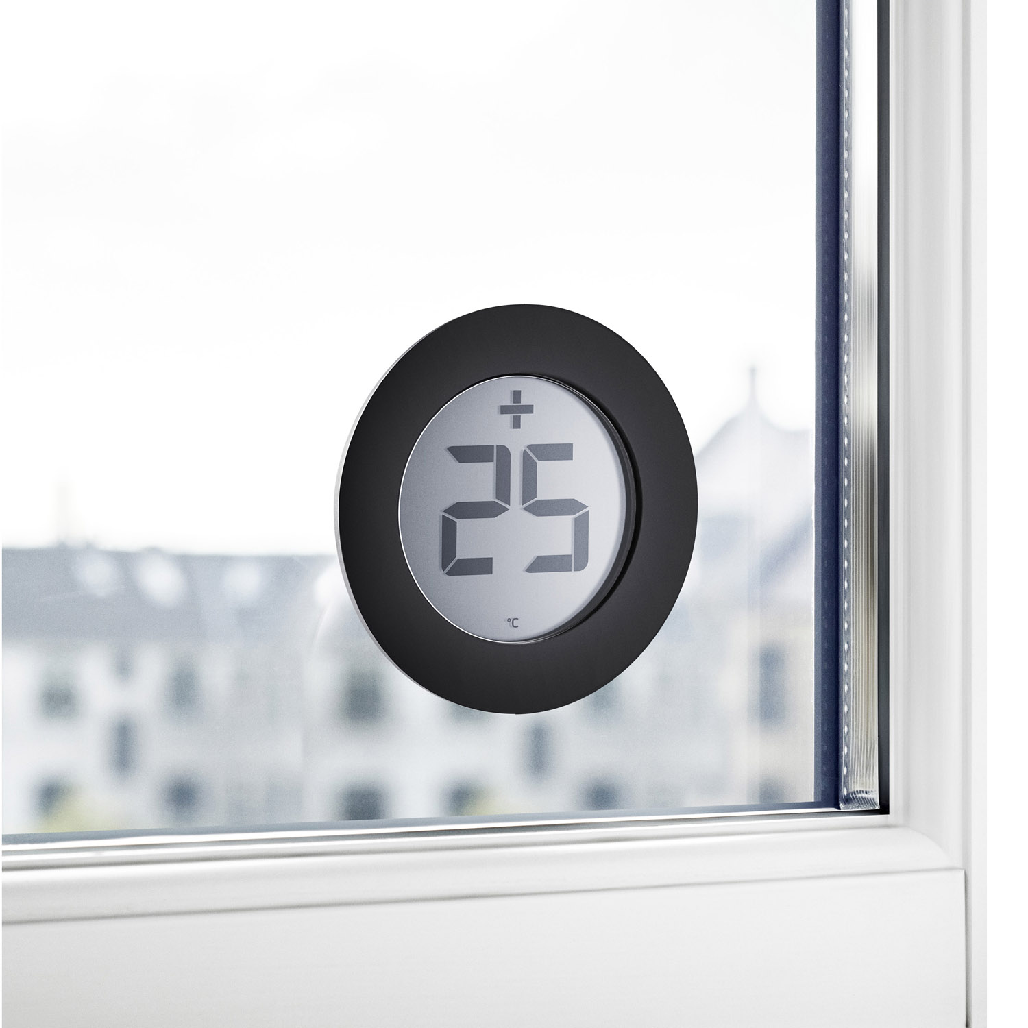 Lauko termometras 8 cm, skaitmeninis, juodas, Eva Solo