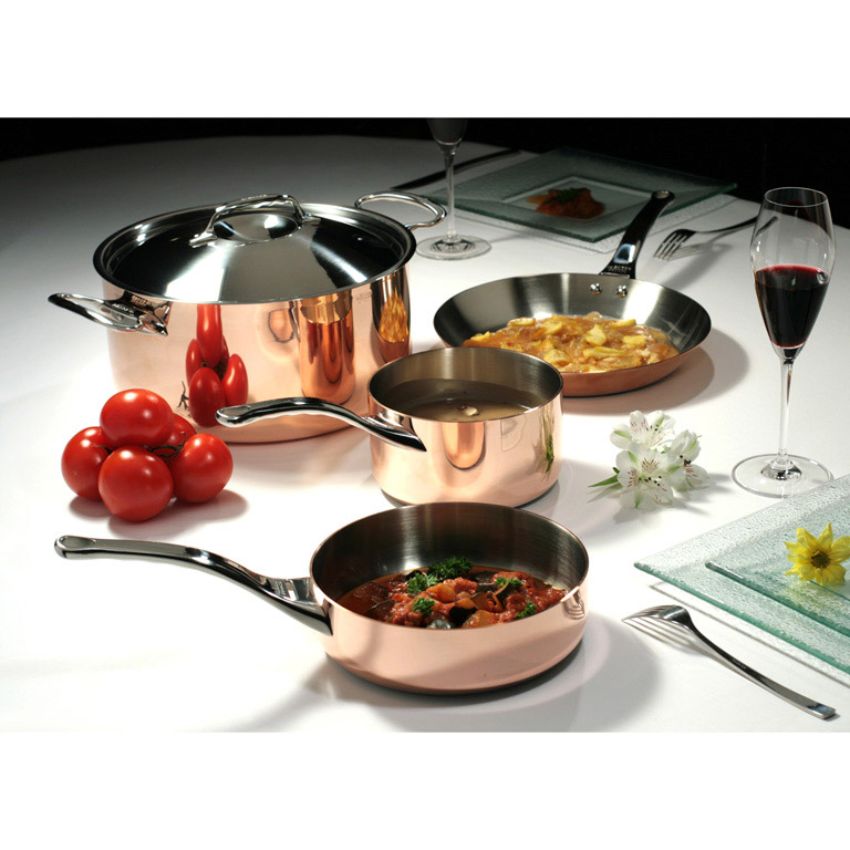 Gili keptuvė PRIMA MATERA 24 cm, indukcinei viryklei, varinė, de Buyer