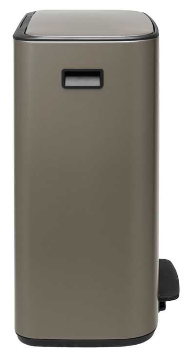 Šiukšliadėžė su pedalu BO 2 x 30 l, platina, Brabantia