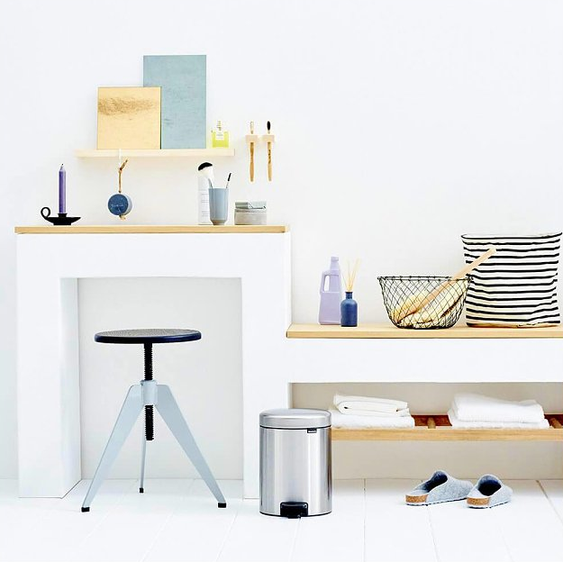 Šiukšliadėžė su pedalu NEWICON 5 l, atspari pirštų žymėms, matinis plienas, Brabantia