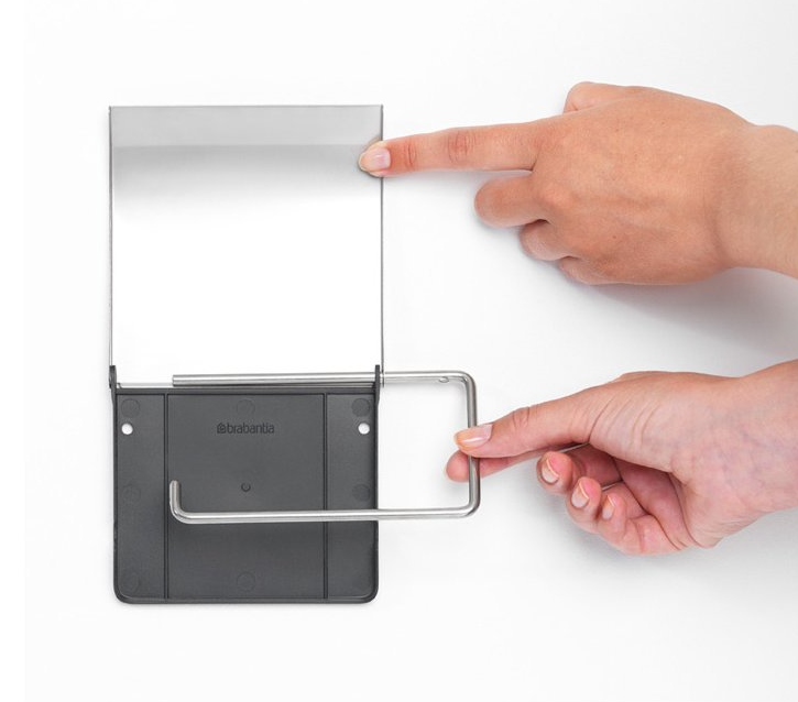 Tualetinio popieriaus laikiklis, matinis plienas, Brabantia