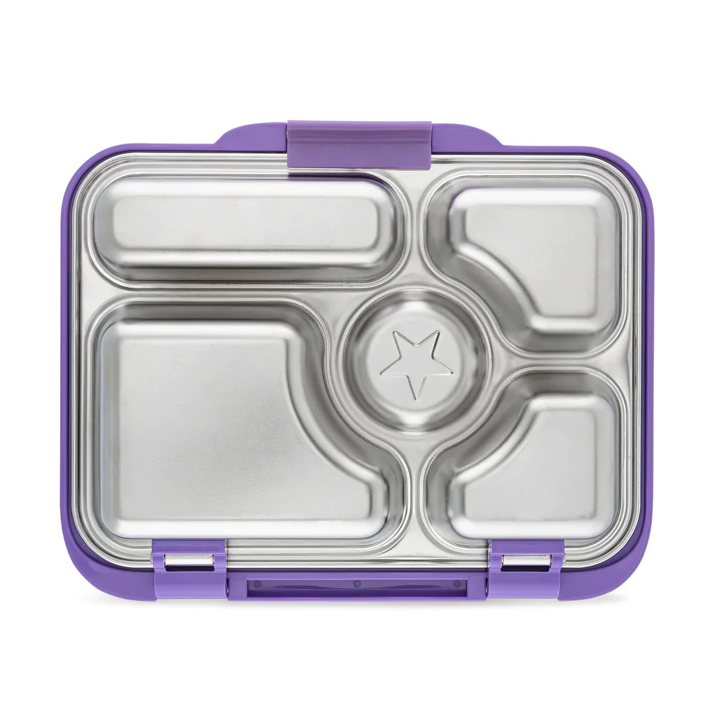 Priešpiečių dėžutė PRESTO 5, 925 ml, 5 skyriai, levandos, Yumbox