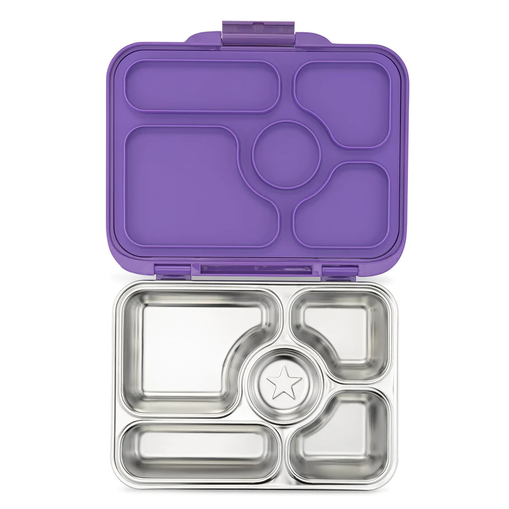 Priešpiečių dėžutė PRESTO 5, 925 ml, 5 skyriai, levandos, Yumbox