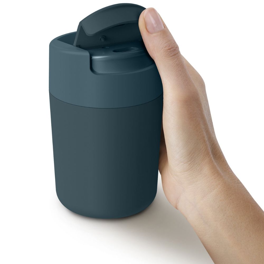 Kelioninis puodelis SIPP 81122 340 ml, nepralaidus vandeniui, mėlynos spalvos, Joseph Joseph